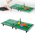 thumbnail image 2 of kurtrusly Small Ping Pong Table Foldable Children's Table Tennis Table Portable Wooden Children's Educational Toys with Racket and Ball for Home Park Indoor, 2 of 8