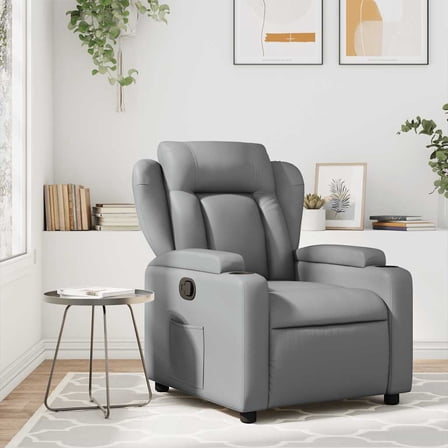 vidaXL Massage Recliner Chair Grey