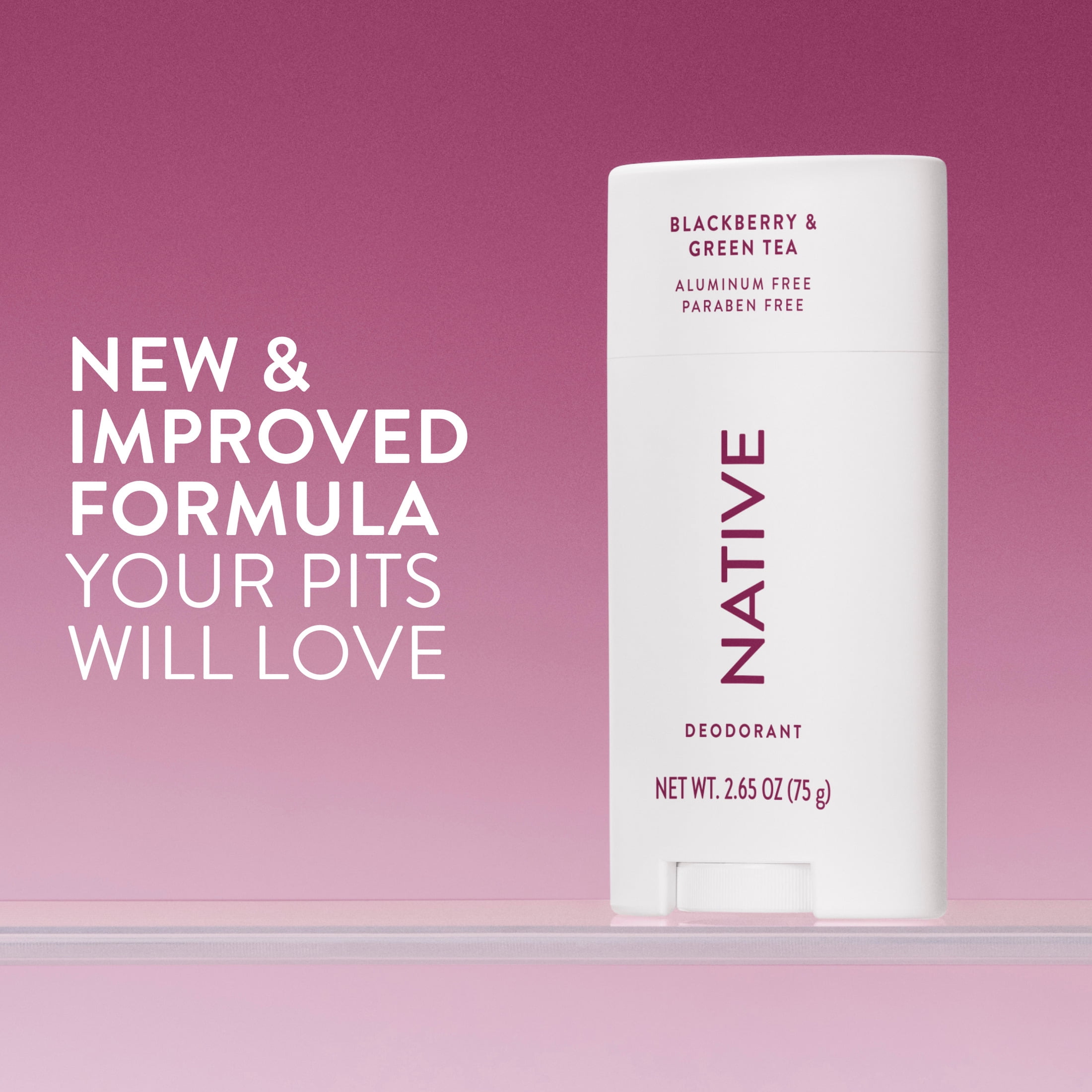 Native Blackberry & Green Tea デオドラント×2個 Native Deodorant, Blackberry & Green Tea, 2.65oz - Walmart.com