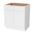 thumbnail image 4 of Furinno Shaker Bath Vanity Cabinet without Top , Ready to Assemble, 21 D x 30 W x 34.5 H, White, 4 of 7