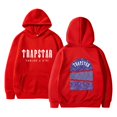 thumbnail image 1 of Hauts pour Femmes Trapstar Chandails à Capuchon pour Femmes Chandails Graphiques à Manches Longues Amples Trapstar Chandails à Enfiler Style Rue Hip-hop Chandails pour Femmes Chemises (Rouge, G), 1 of 2
