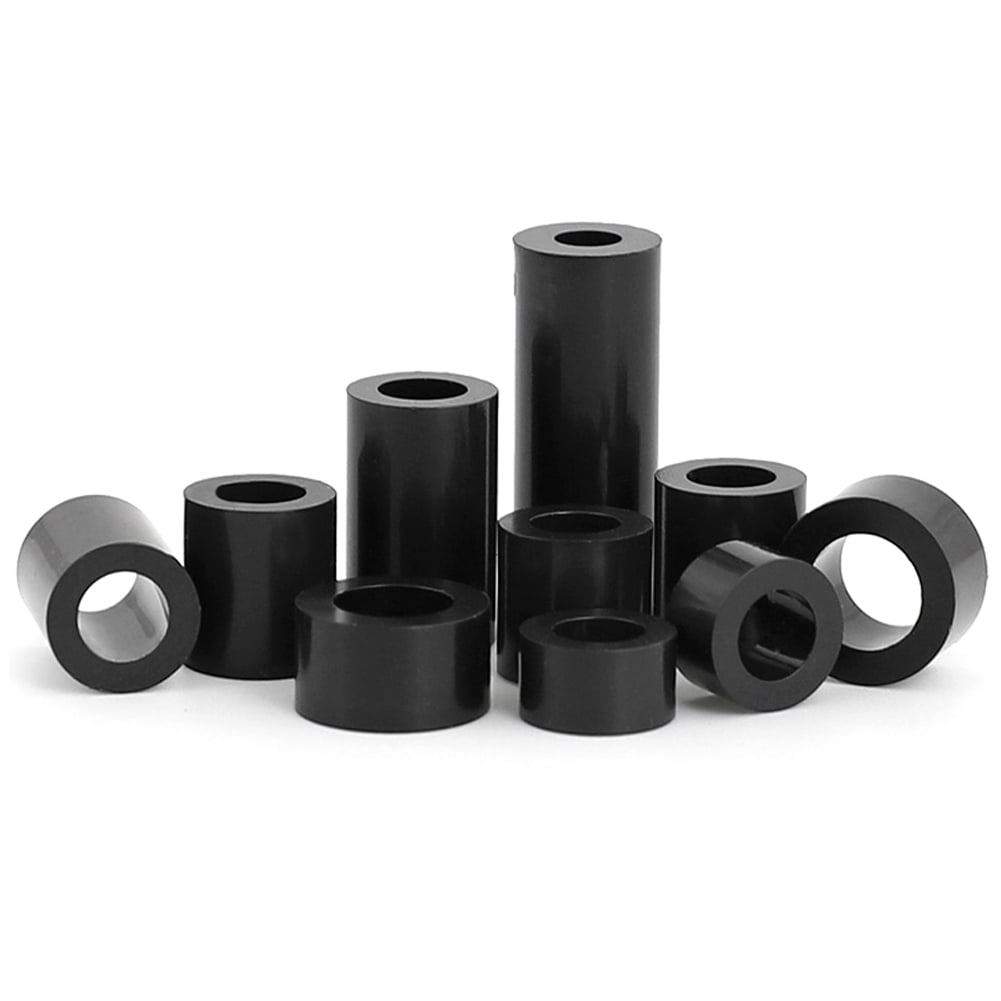 100pcs black nylon double-pass spacer column M3.2x7x20mm