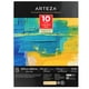 thumbnail image 1 of Arteza Canvas Pad 9 x 12 pulgadas 10 hojas 100% algodón 12.3 oz Papel de lienzo imprimado con pegamento Gesso para pintura al óleo y acrílica Suministros de arte para técnicas de medios mixtos, 1 of 5