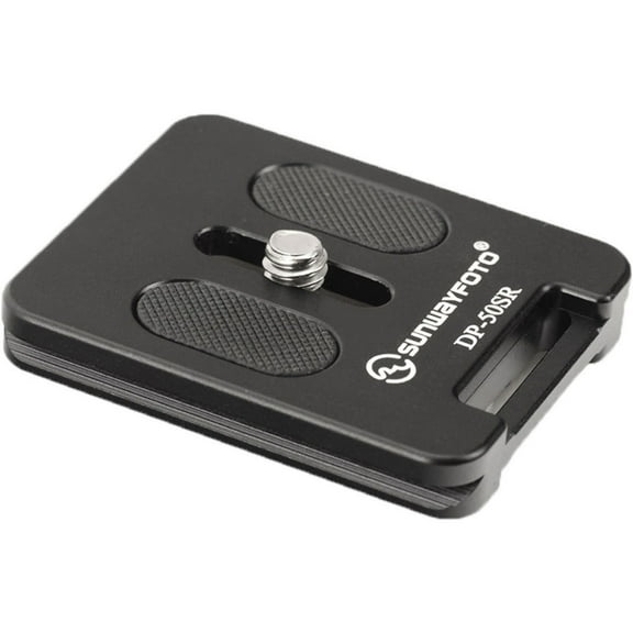 SUNWAYFOTO DP-50SR 50mm Universal Camera Quick Release Plate, QR Plate for Arca Swiss Standard Clamp,1/4" Screw