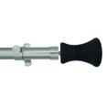 thumbnail image 1 of Tailor & Taylor 1 inch Curtain Rod with Fiber Coordinating Designer Styled Finials, Adjustable Metal Windows Rod with Y Style Bracket for Living Room, Kitchen and Windows (72", Silver), 1 of 1