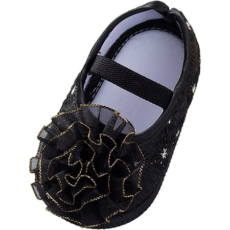 

QWZNDZGR Ballerina Bowknot Jane Mary Wedding Baby Girls Boys T-Strap Moccasins Mary Jane Soft Sole Crib Shoes Toddler Shoes