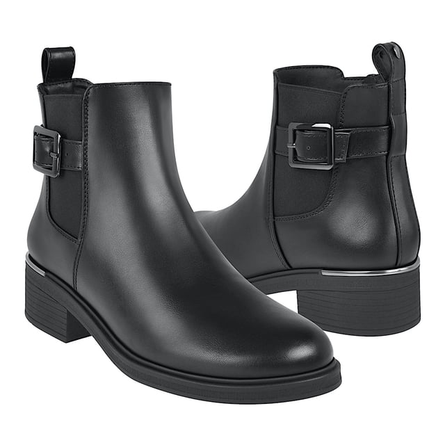 BOTINES CAPA DE OZONO MUJER 652801 SIMIPIEL NEGRO