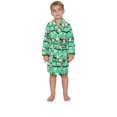 thumbnail image 3 of Intimo Boy's Bathrobe Green Santa Robe Holiday Sleepwear, 3 of 6
