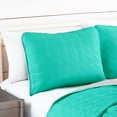 thumbnail image 2 of ESCA 3-Piece Teal Medea Reversible Quilt Set - King/Cal king, 2 of 5
