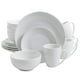 thumbnail image 1 of Juego de vajilla Gibson Home Zen Buffet de porcelana, 16 piezas, blanco, 1 of 5