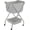 Grey, variant on Collapsible Laundry Cart with Wheels 31.5"H Rolling Laundry Hamper Clothes Basket with Wheels, Canvas Liner Sturdy Steel Frame Folding for Small Narrow Space Easy Storage, Beige