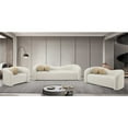 thumbnail image 6 of Meridian Furniture Kali Cream Faux Shearling Teddy Fabric Loveseat, 6 of 15