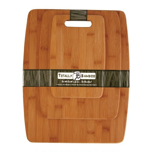 Totally Bamboo 3Piece Bamboo Cutting Board Set MultiColored Walmart