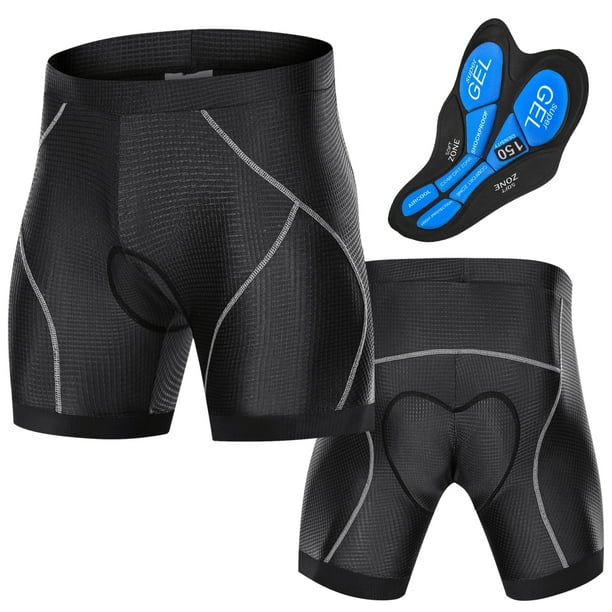 Pantalones cortos acolchados de bicicleta para hombre con puños antideslizantes para piernas Ciclismo 3D