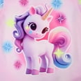 thumbnail image 4 of WIBACKER Kids Girls Pajamas Sets Long Sleeve and Pants 2-Pieces Sleepwear Cute Cartoon Unicorn Loungewear 3 to 8 Years, 4 of 10