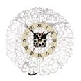 thumbnail image 2 of YAOMOBB Hanging Clock Non Ticking Wall Clock Silent Mirror Surface Indoor Clock, 2 of 5