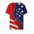 thumbnail image 6 of Women's 250 Years American Flag 250th Anniversary USA T-Shirt Patriotic Short Sleeve Tees, 6 of 7