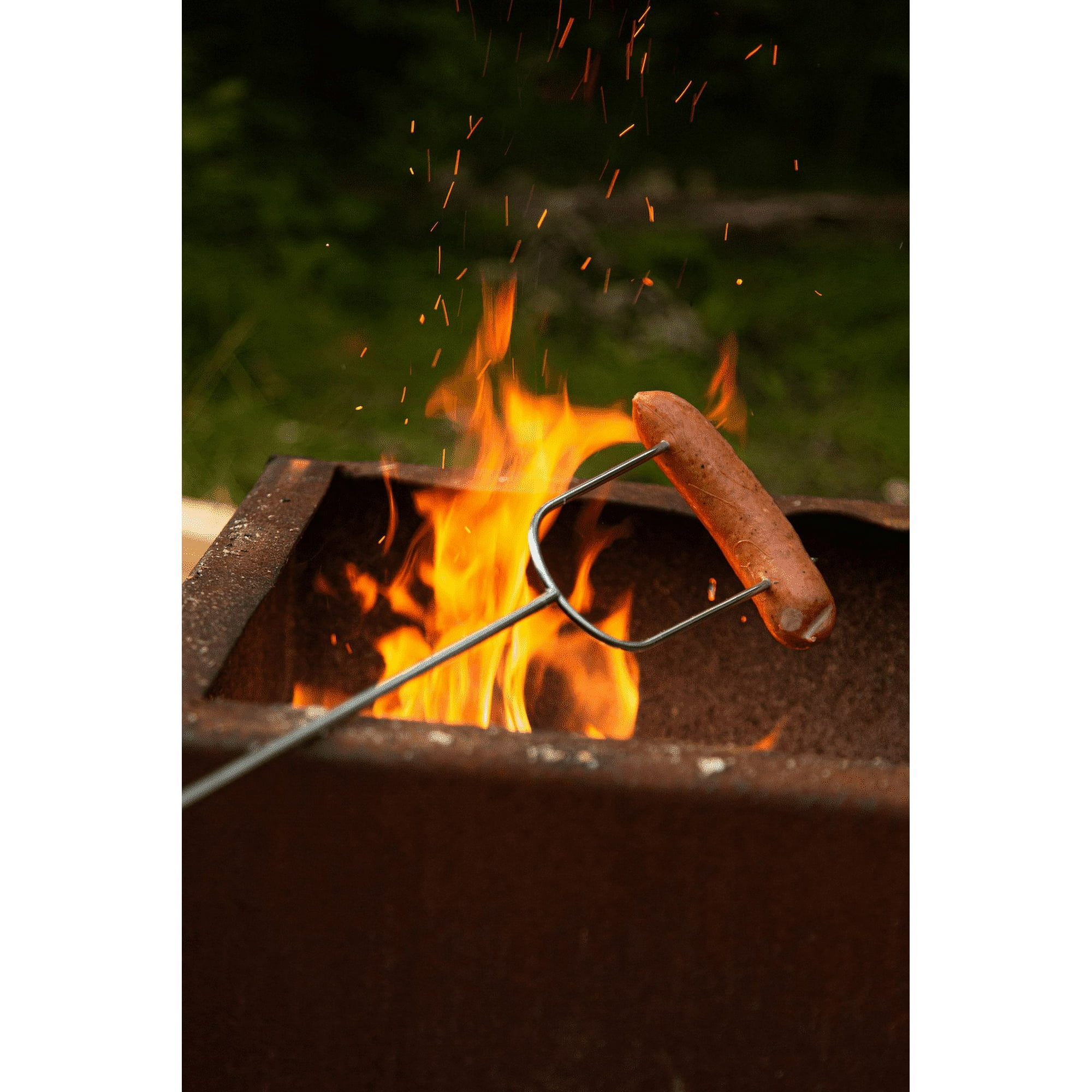 (2 pack) Coghlan's 41” Chromed-Steel Wooden Handle Roasting Camp Fork, 1 Pack