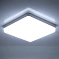thumbnail image 1 of SILAMPDI L&aacute;mpara de Techo Cuadrada Blanca 30cm, 48W 6500K Para Interior de Casas - LED Para Cocina, Sala, Ba&ntilde;o, 1 of 9