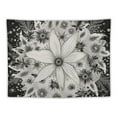 thumbnail image 5 of Creowell  Bohemian Tapestry Wall Hanging, Beige White Floral Tapestry with Dotted Daisy Medallion Print Bedroom Boho Hippie Home Decor 40x30inch, 5 of 6
