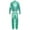 Blue Green, variant on Ocealan Kids Girls Hip Hop Street Dance Performance Outfits Shiny Metallic Bomber Jacket with Pants Set Black 6