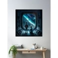 thumbnail image 2 of Cold Space Poster Wall Art, Modern Wall Decor For Living Room Bedroom, 30x30 UNFRAMED, 2 of 3
