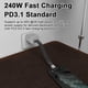 thumbnail image 5 of USB C to USB C Cable, 240W Type C to Type C Fast Charging Cable, 5 of 5