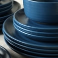 thumbnail image 6 of Earth & Clay Ion 24-Piece Dinnerware Set Stoneware, Blue, 6 of 7