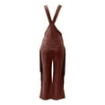 thumbnail image 6 of CAIXIA Rompers for Women S-uede Fringe Cowgirl Jumpsuits Country Concert Outfit Western High Waisted Romper Vintage Cargo Overalls, 6 of 6