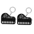 thumbnail image 1 of Miangastore 2Pcs Piano Keychain Mini Piano Keyboard Keyring Instrument Bag Hanging Pendant Charm, 1 of 9