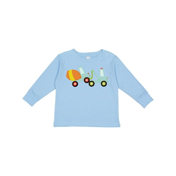 Inktastic Tow Truck Construction Boys Long Sleeve Toddler T-Shirt