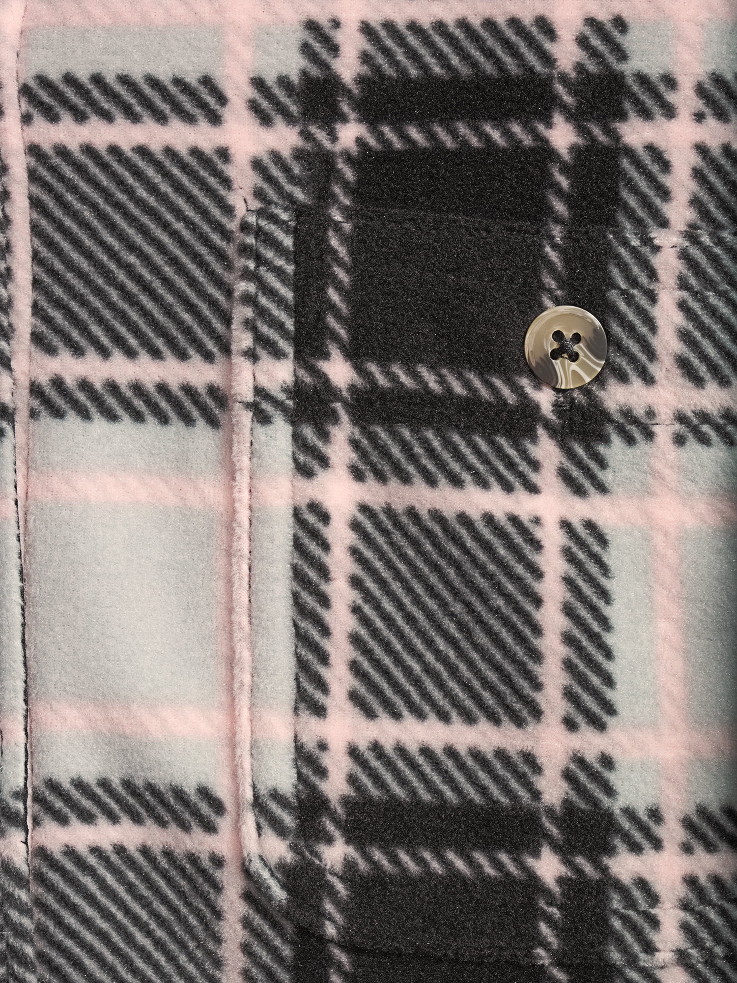 Time and Tru Long Sleeve Relaxed Fit Checked Plaid Jacket (Women's) 1 Pack