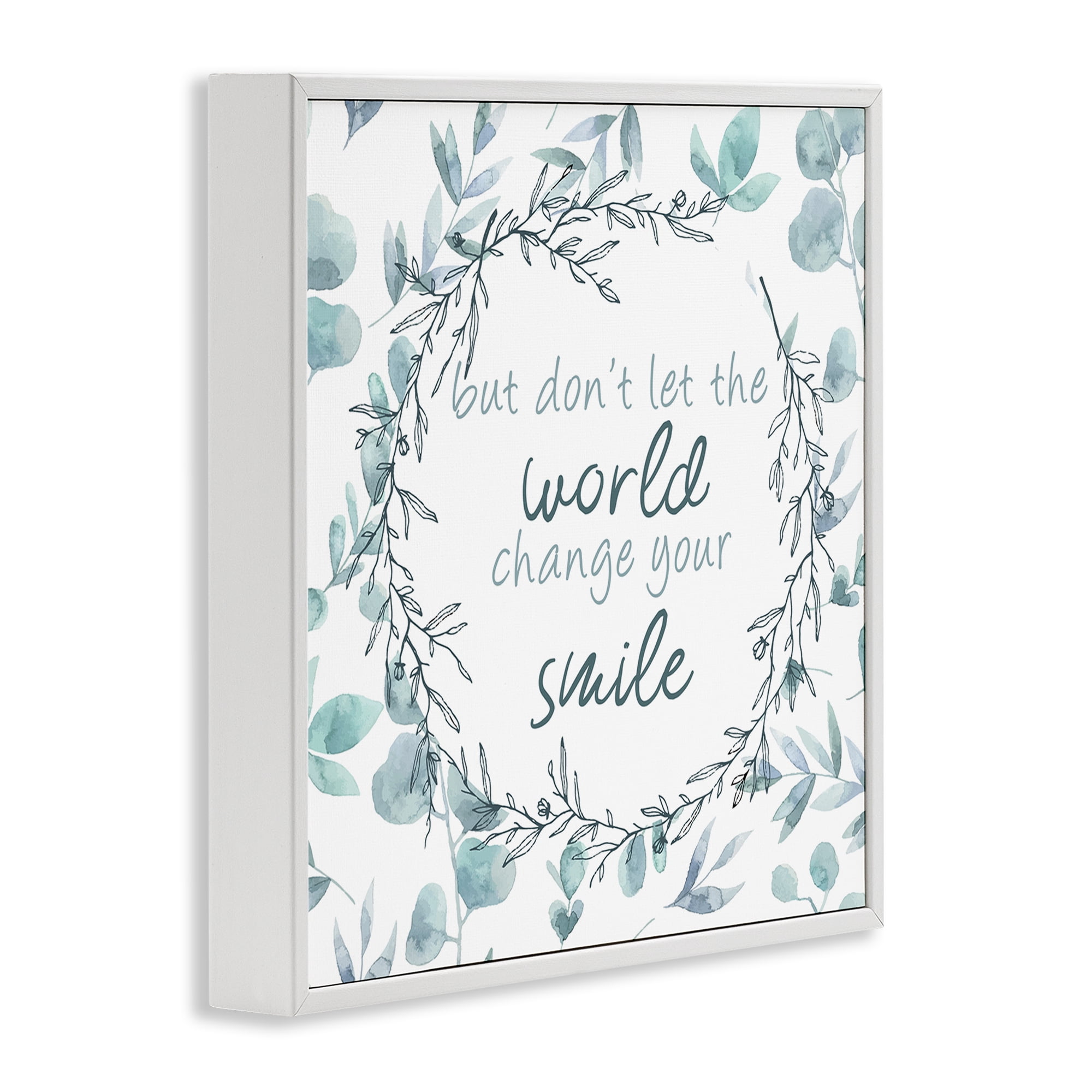 Stupell Industries Don't Let The World Change White Framed Giclee Art, design by Kim Allen