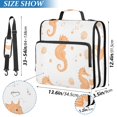 thumbnail image 2 of FORMRS Zipper Binder with Shoulder Strap 2-inch Ring 500 Sheet Capacity File Bag, White Seahorse, 2 of 5