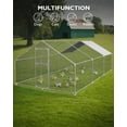 thumbnail image 7 of Yeshouse Large Metal Chicken Coop, Chicken Run for 10/20 Chickens, Outdoor Walk in Poultry Cage with Waterproof and Anti-UV Cover, 7 of 7