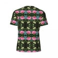 thumbnail image 6 of T Shirt For Men Water Lily Print Sportswear Summer Pink Lotus Vintage T-Shirts Hip Hop Tshirt For Ma, 6 of 7