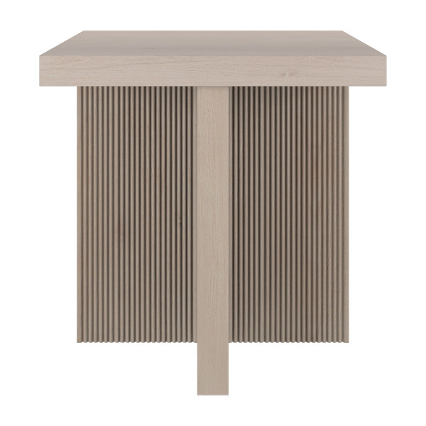 Boden 22" Wide Square Side Table in Alder White