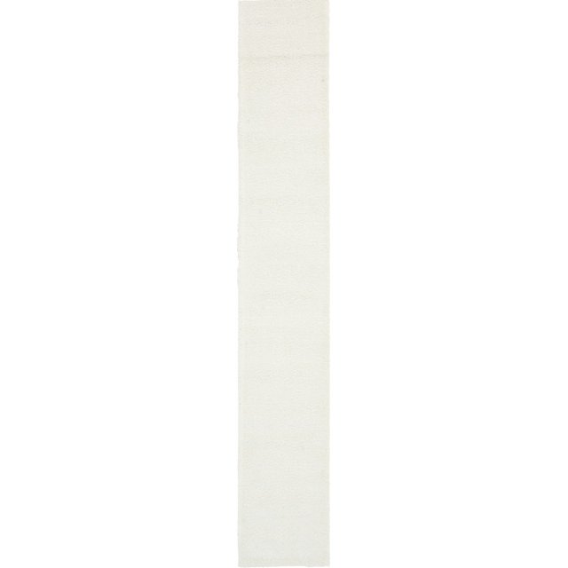 Unique Loom Solo Collection Solid Plush Kids Runner Rug, 2' 2" x 13', Snow White