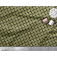 thumbnail image 2 of Soimoi Poly Georgette Fabric Check & Floral Artistic Printed Fabric 1 Yard 52 Inch Wide, 2 of 3
