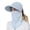 Blue, variant on OOOUM Breathable Sun Hat For Women Face Cover Neck Flap Ponytail Hat Outdoor Hiking Cycling Fishing Sun Hat White