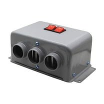 EUDIDV Portable Room Heater Car Heater 12v Electric Heater Three Hole Heater Car Glass Defrosting Car Heater White Style Metal Material Car Essential Product Electric Heater