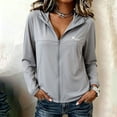 thumbnail image 2 of GUACER Womens UPF 50+ Sun Protection Hoodies Breathable Ice Silk Full Zip Lightweight Long Sleeve Jacket for Hiking & Outdoor, 2 of 5