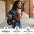 thumbnail image 3 of Garronmavis Space Tractor 17-inch Elementary Student Backpack Lightweight Multi-Pocket, Durable School Bag with Reinforced Stitching for Long Lasting Daily Use, 3 of 7