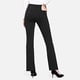 thumbnail image 2 of Pantalones de yoga acampanados de cintura alta con 4 bolsillos para mujer - Mezcla de poliéster y spandex elástico, pantalones acampanados informales para el trabajo, 2 of 7