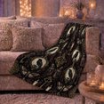 thumbnail image 6 of Victorian Gothic Mystery Aesthetic, Dramatic Gothic Scene, Warm Flannel Blanket for Home Library and Reading Nook, Art Lovers Housewarming Gift, Gothic Home Decor, 6 of 9