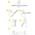thumbnail image 3 of Equipo de entrenamiento de cuerda expansor de pecho de goma para yoga, fitness, 8 palabras (amarillo) Ehuebsd Para estrenar, 3 of 7