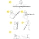thumbnail image 3 of 8 Word Yoga Fitness Pecho Expansor Cuerda Goma Banda Elástica para Ejercicio Deportivo Ehuebsd Para estrenar, 3 of 7