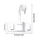 thumbnail image 5 of Injueey Soporte de cabezal de ducha de 360 ​​°, soporte de cabezal de ducha autoadhesivo ajustable, montaje en pared con 2 ganchos, soporte para Juegos de accesorios de baño Blanco Injueey HA005287-03B, 5 of 6