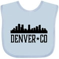 thumbnail image 3 of Inktastic Denver Colorado City Skyline Boys or Girls Baby Bib, 3 of 4