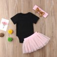 thumbnail image 3 of 3Pcs Newborn Baby Girls Clothes Romper Jumpsuit +Tutu Skirt + Headband 3 6 12 18M Outfits Set, 3 of 7
